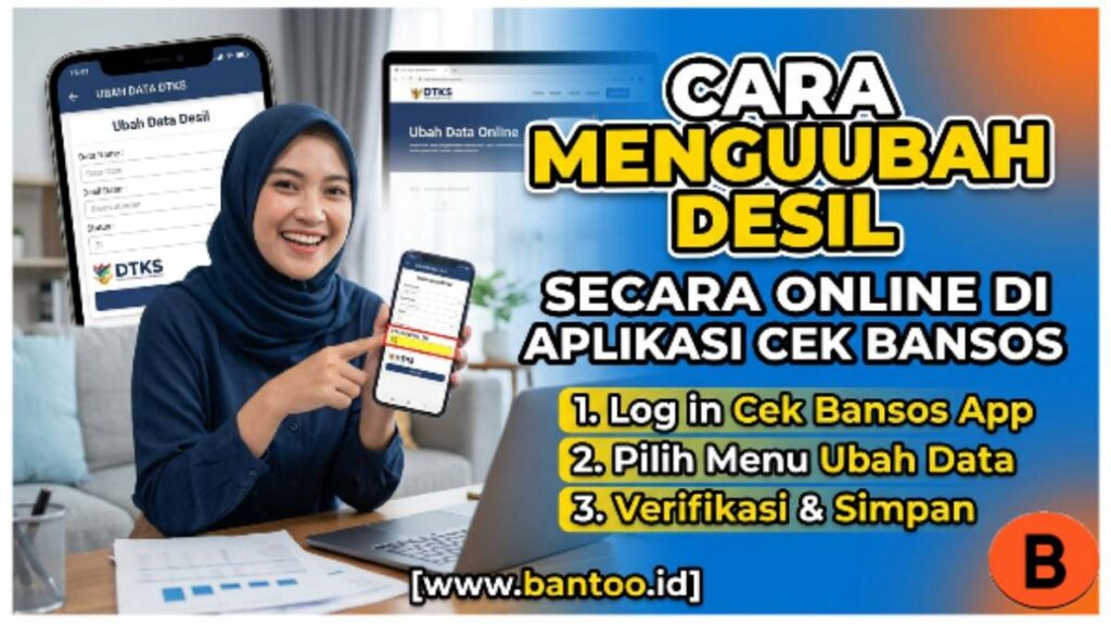 Cara Mengubah Desil secara Online di Aplikasi Cek Bansos