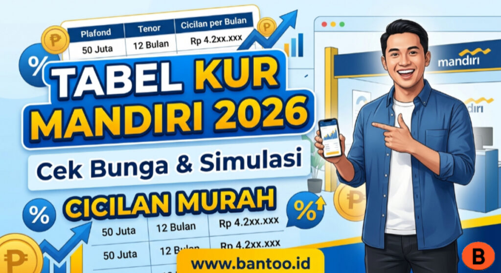Tabel KUR Mandiri 2026: Cek Bunga & Simulasi Cicilan Murah