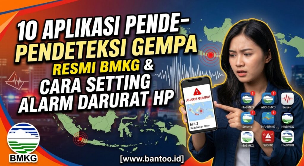 10 Aplikasi Pendeteksi Gempa Resmi BMKG dan Cara Setting Alarm Darurat HP