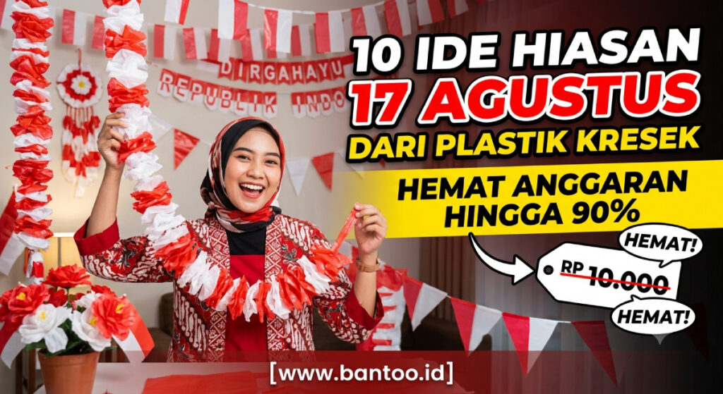 10 Ide Hiasan 17 Agustus dari Plastik Kresek Hemat Anggaran Hingga 90%
