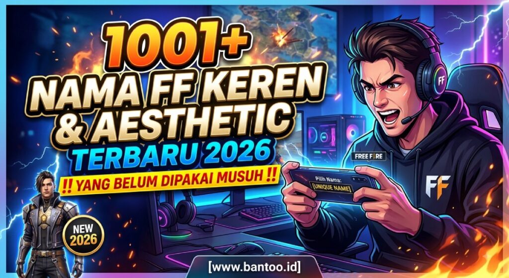 1001+ Nama FF Keren dan Aesthetic Terbaru 2026 yang Belum Dipakai Musuh