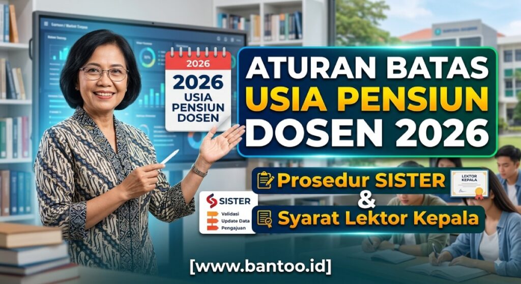 Aturan Batas Usia Pensiun Dosen 2026: Prosedur SISTER dan Syarat Lektor Kepala