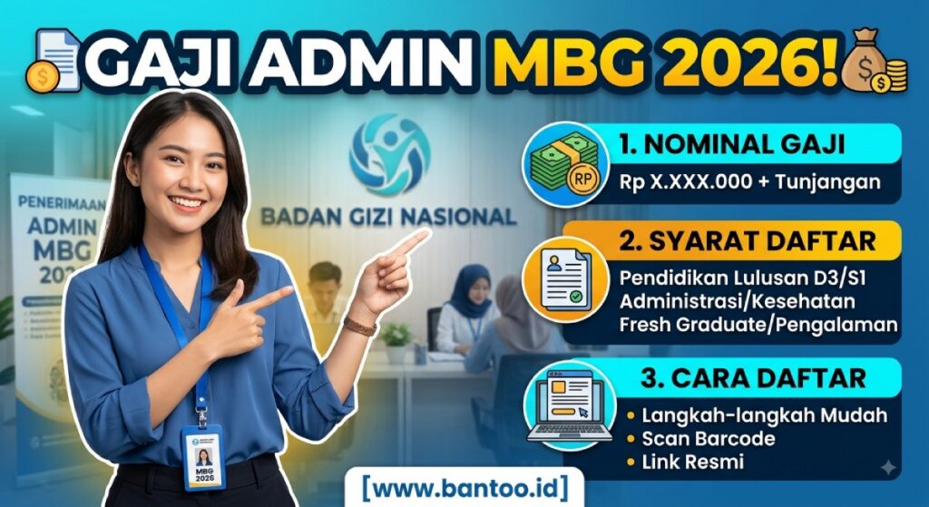 Gaji Admin MBG 2026: Intip Nominal, Syarat, dan Cara Daftar di Badan Gizi Nasional