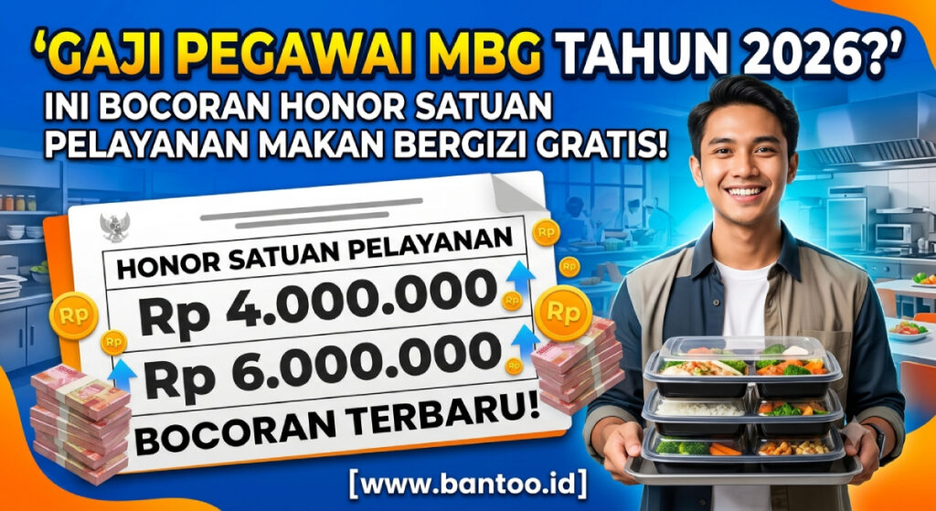 Gaji Pegawai MBG Tahun 2026? Ini Bocoran Honor Satuan Pelayanan Makan Bergizi Gratis!