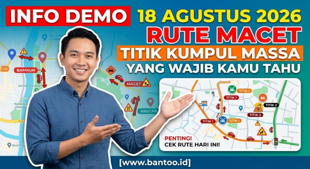 Info Demo 18 Agustus 2026, Rute Macet, dan Titik Kumpul Massa yang Wajib Kamu Tahu