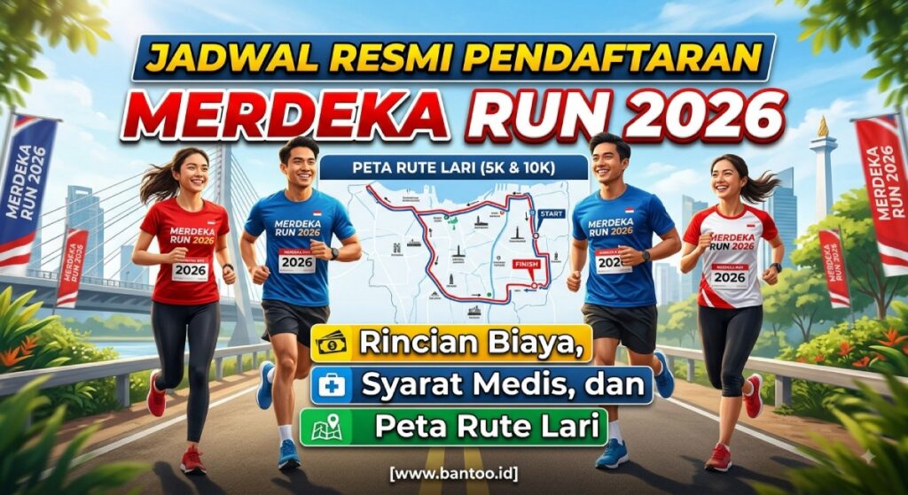 Jadwal Resmi Pendaftaran Merdeka Run 2026: Rincian Biaya, Syarat Medis, dan Peta Rute Lari