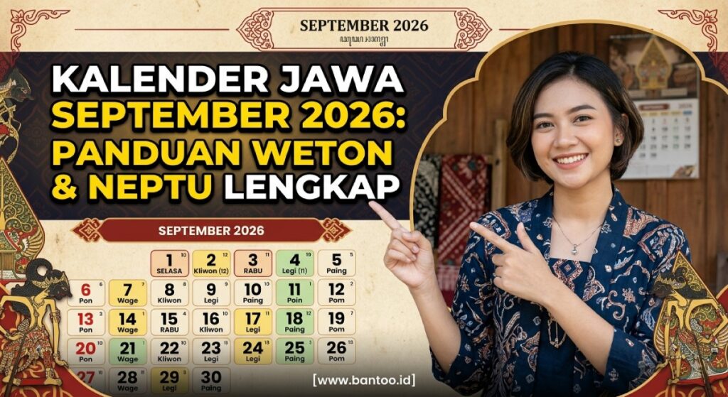 Kalender Jawa September 2026: Panduan Weton & Neptu Lengkap